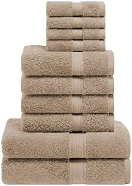 Superior Egyptian Cotton Ultra Plush & Absorbent, 10 Piece Set, Latte