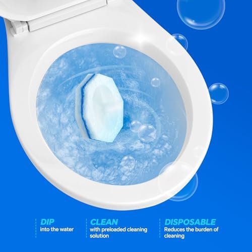150 Count Upgrade 3-Layer Toilet Bowl Refills Fits for Clorox Toilet Brush