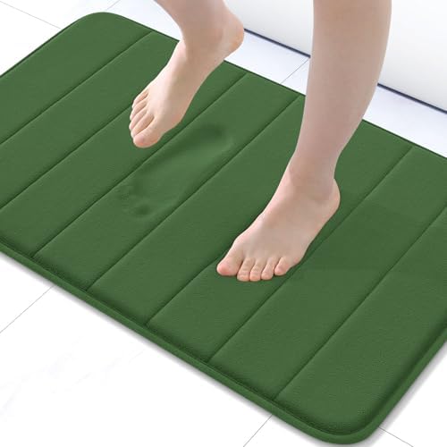 Buganda Memory Foam Bath Mat 24 x 16, Ultra Soft Absorbent Bathroom Rugs