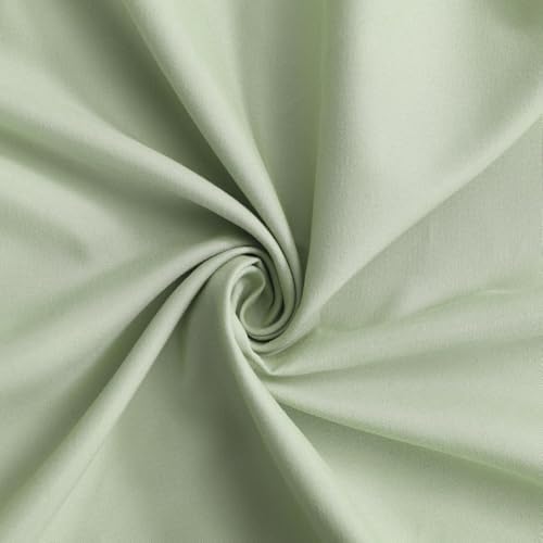 Homechoice Decor Sage Ruffle Shower Curtain, Handcrafted Bow Tie