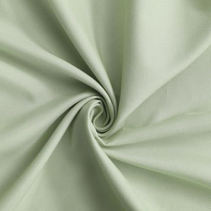 Homechoice Decor Sage Ruffle Shower Curtain, Handcrafted Bow Tie