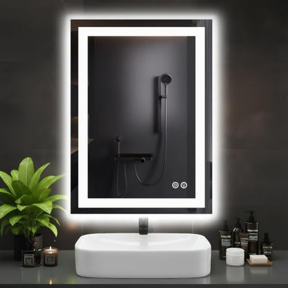 DUMOS 24.1"x32.1" LED Bathroom Mirror, Bathroom Vanity Mirror