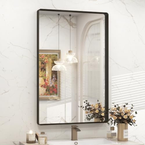 20x30 Inch Bronze Framed Bathroom Mirror