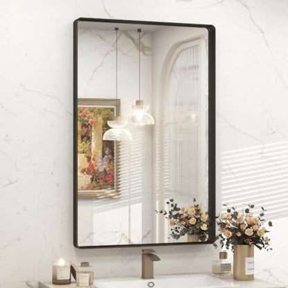 20x30 Inch Bronze Framed Bathroom Mirror