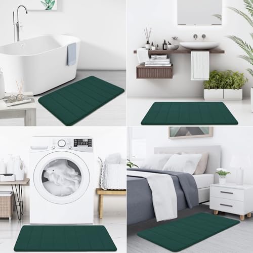 Buganda Memory Foam Bath Mat 47 x 17, Ultra Soft Absorbent Bathroom Rugs