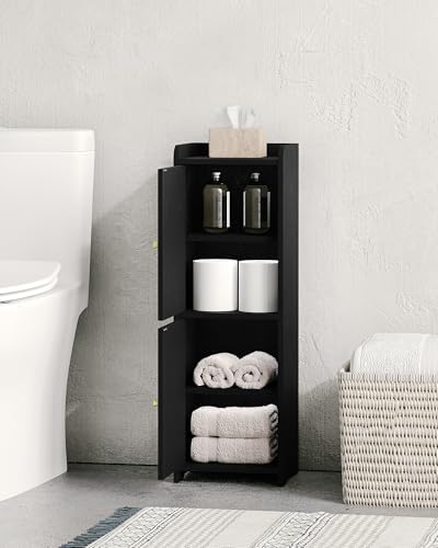 Hzuaneri Bathroom Storage Cabinet, Small Corner Floor Cabinet with 2 Doors