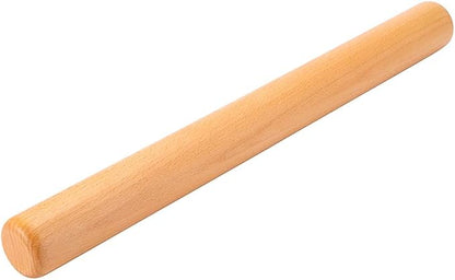 Wood Rolling Pin Dough Roller, Wooden Rolling Pin for Baking Pasta Fondant 13.8 Inches - Straight