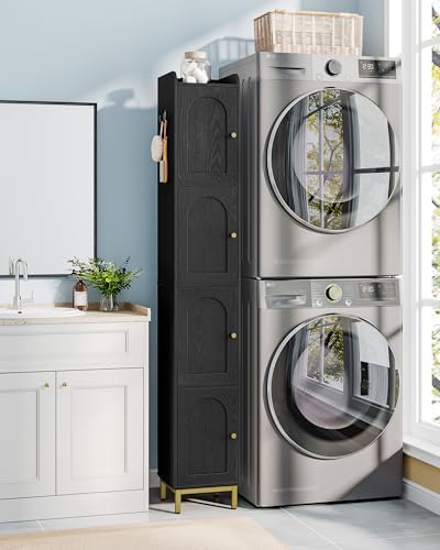 Hzuaneri 4-Tier Narrow Tall Storage Cabinet