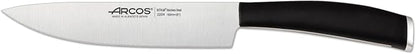 Arcos Tango Series - 6" Kitchen Knife with Nitrum Stainless Steel Blade and Black Polypropylene Handle - Modern Design with Full Tang - Black Color