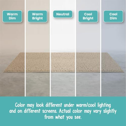 Extra Large Chenille Bath Mats 59"x21", Plush Absorbent Bath Mats Quick Dry, Soft & Machine Washable, Non Slip Carpet for Bathroom, Thick Bathroom Rugs, Shower Restroom Rug Mat, Bathrugs