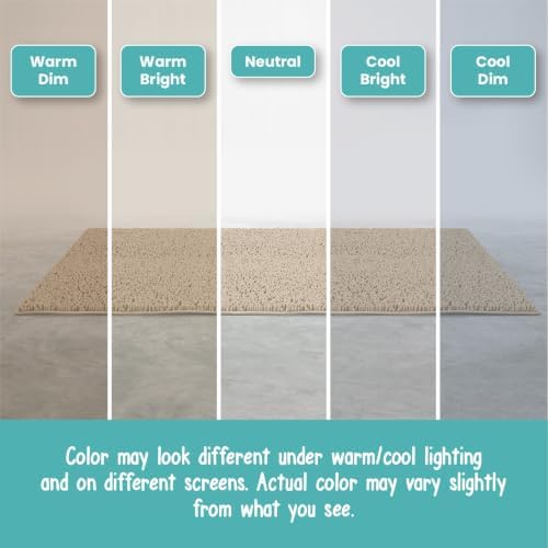 Standard Chenille Bath Mats 34"x21", Plush Absorbent Quick Dry, Soft & Machine Washable, Non Slip Carpet for Bathroom, Thick Bathroom Rugs, Shower Restroom Rug Mat, Alfombras De Bano, Bathrugs