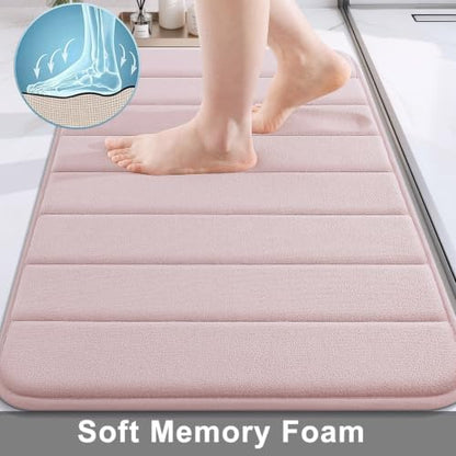 Buganda Memory Foam Bath Mat 30 x 20, Ultra Soft Absorbent Bathroom Rugs