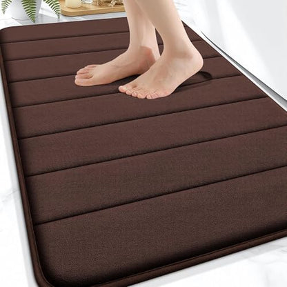 OLANLY Memory Foam Bath Mat 32x20, Super Soft and Absorbent Bathroom Rugs