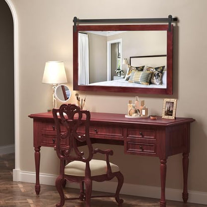 COGOOD Farmhouse Bathroom Mirrors for Over Sink - 30 x 49 Espresso