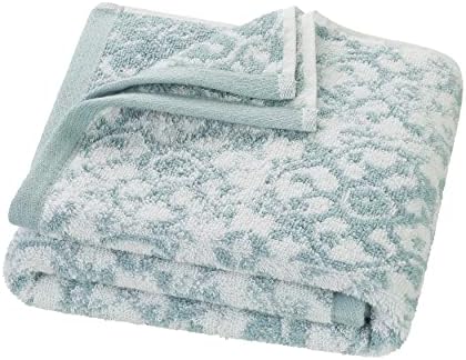 Jessica Simpson – Bath Towel 4 Piece Set, Aziza, Premium Bathroom Décor, Includes 2 Hand Towels and 2 Shower Towels, 100% Cotton & Machine Washable, Forget Me Not Blue
