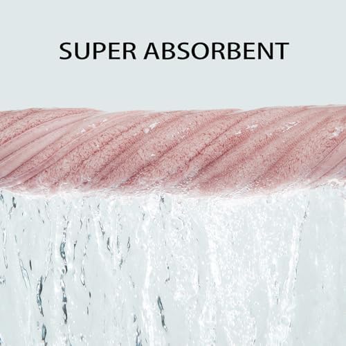 2 Piece Bath Sheets, 40"x80" Microfiber Bath Towels, Pink