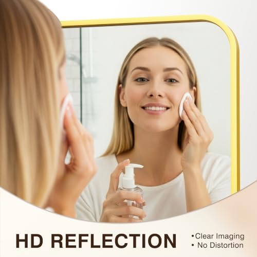 FICTOR Bathroom Mirror for Over Sink, 2 Pack 30"x20" Vanity Mirror, Gold