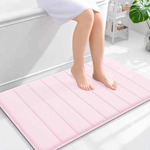 OLANLY Memory Foam Bath Mat 35x24, Super Soft and Absorbent Bathroom Rugs