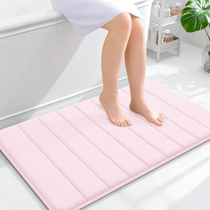 OLANLY Memory Foam Bath Mat 35x24, Super Soft and Absorbent Bathroom Rugs