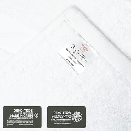 Infinitee Xclusives 100% Cotton Luxury Wash Cloths for Showering - 4 Pack