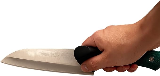 EverGrip Ergonomic Grip for Chef Knife & Kitchen Knives - Helper for Precise Cutting & Improved Cutting Comfort | Professional Cooking Knife Tool Accessory (2-Count)