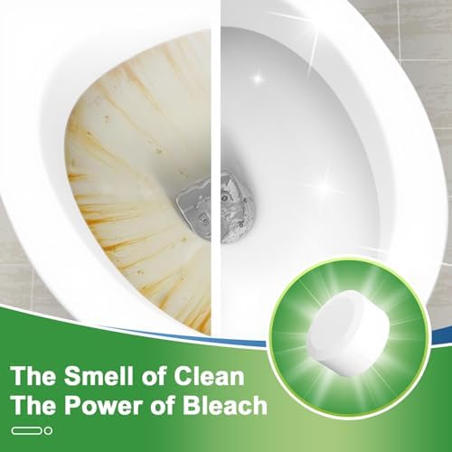Msvvko Toilet Bowl Cleaners Bleach Tablets 54 PACK, Automatic Toilet Tank Cleaner, Bathroom Cleaner Against Tough Stains, No Scrubbing, Continuous Clean, Sparkling Fresh