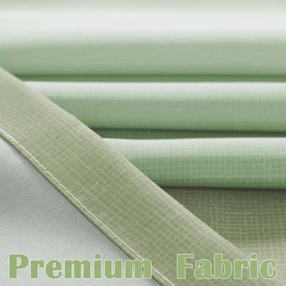 jinchan Ombre Forest Green Shower Curtain for Bathroom 36x72 Inch 7 Hooks