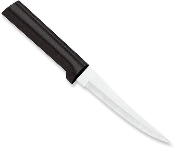 Rada Cutlery Super Parer Knife (W227), 4.38" Stainless Steel Blade, Black Handle