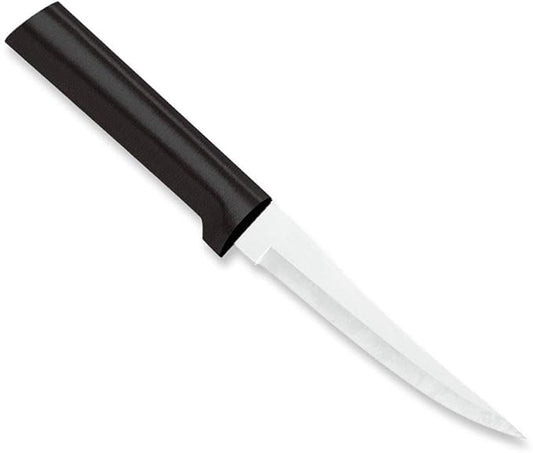 Rada Cutlery Super Parer Knife (W227), 4.38" Stainless Steel Blade, Black Handle, Pack of 6
