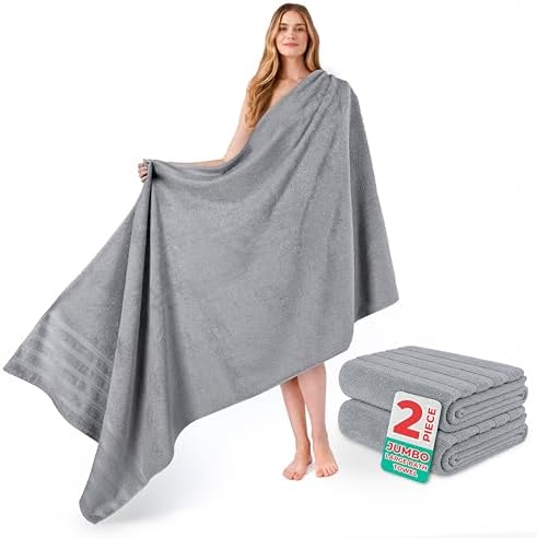 American Soft Linen 100% Cotton Luxury Turkish Towels, 2PC 35x70 Bath Sheet