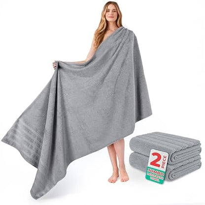 American Soft Linen 100% Cotton Luxury Turkish Towels, 2PC 35x70 Bath Sheet