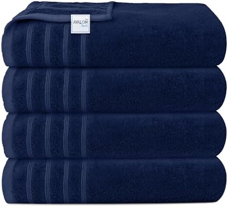 Avalon Towels Bath Towels Set of 4, Size 30 x 60 Inches