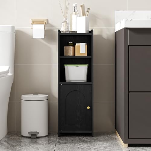 Hzuaneri Bathroom Storage Cabinet, Narrow Toilet Paper Cabinets with Doors