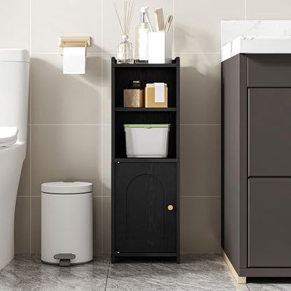 Hzuaneri Bathroom Storage Cabinet, Narrow Toilet Paper Cabinets with Doors