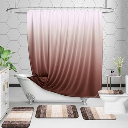OLANLY Micorfiber Bathroom Rug Set 2 Piece, 47"x20"+24"x16"