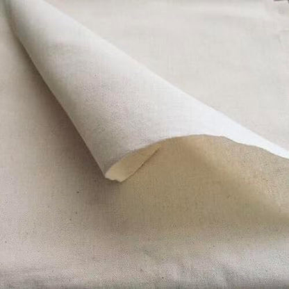 100% Cotton Muslin Fabric 63 Inch*2 Yards Muslin Linen Fabric by The Yard, Thick Draping Fabrics Suitable Material for Sewing DIY Making Supplies Quilting Patchwork (Unbleached, 2 Yard)