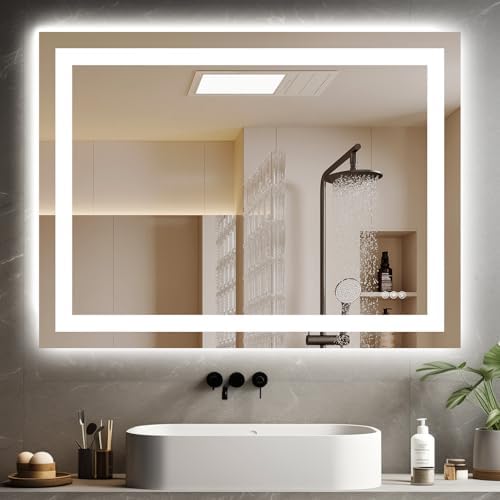Hivone 40"X30" LED Bathroom Mirror with Lights, UL Listed