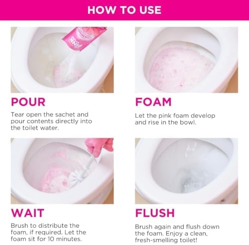 Stardrops The Pink Stuff Miracle Foaming Toilet Powder Kit