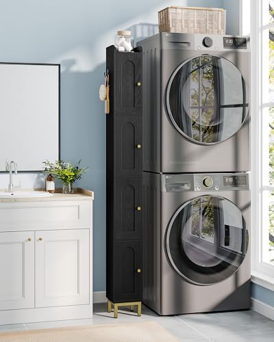 Hzuaneri 4-Tier Narrow Tall Storage Cabinet