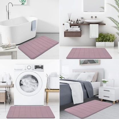 Buganda Memory Foam Bath Mat 47 x 17, Ultra Soft Absorbent Bathroom Rugs