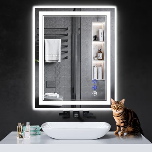 30"x24" LED Bathroom Mirror with Lights,Anti-Fog,3 Color Modes