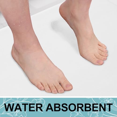 Smiry Memory Foam Bath Mat 44x24, Extra Soft and Absorbent Bathroom Rugs