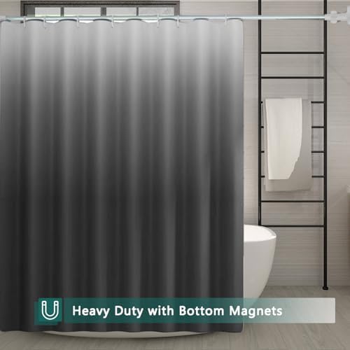 Shower Curtain Liner, 100% Waterproof Peva Shower Curtains with 3 Duty Heavy Bottom Magnets and 12 Rust Proof Grommets, 72x72 Weighted Shower Liner for Shower Stall, Bathtubs