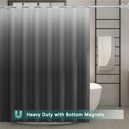 Shower Curtain Liner, 100% Waterproof Peva Shower Curtains with 3 Duty Heavy Bottom Magnets and 12 Rust Proof Grommets, 72x72 Weighted Shower Liner for Shower Stall, Bathtubs