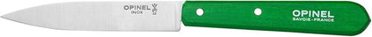 Opinel No. 112 Paring Knives Box Set, 4 Piece Paring Knife Set, High Carbon Steel for Chopping, Peeling, Slicing, Trimming, Painted Hornbeam Handles, Made in France (Classic), One Size, (001233)