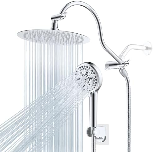 Hibbent All Metal cUPC Certified Shower Head, 10'' Rainfall Shower Head