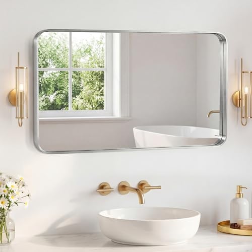 NEWBULIG Bathroom Mirror for Over Sink, 30X48 Inch Wall Vanity Mirror