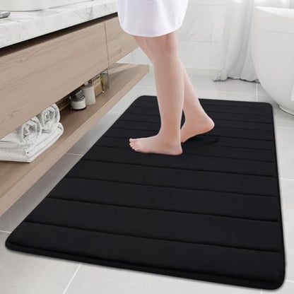 Buganda Memory Foam Bath Mat 47 x 32, Ultra Soft Absorbent Bathroom Rugs