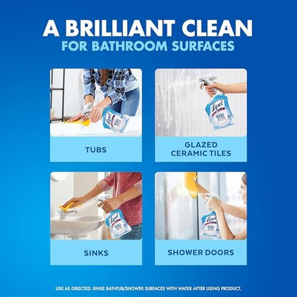 LYSOL OXI Action Bathroom Cleaner Spray, Disinfectant Spray, 32 oz