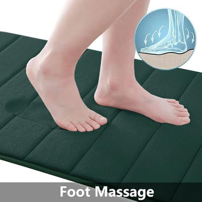 Buganda Memory Foam Bath Mat 60 x 24, Ultra Soft Absorbent Bathroom Rugs
